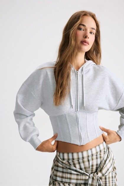 Corset-style hoodie