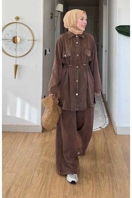 1. Sınıf Yıkamalı Tencel Kumaş Alt Üs Takım