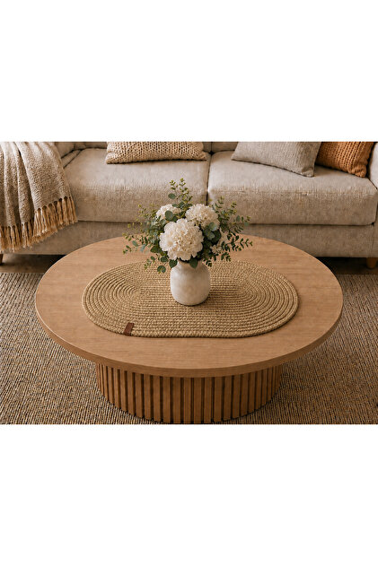 Runner 50X30 cm Wicker Look Bohemian Coffee Table Cover Multi-Purpose Cover