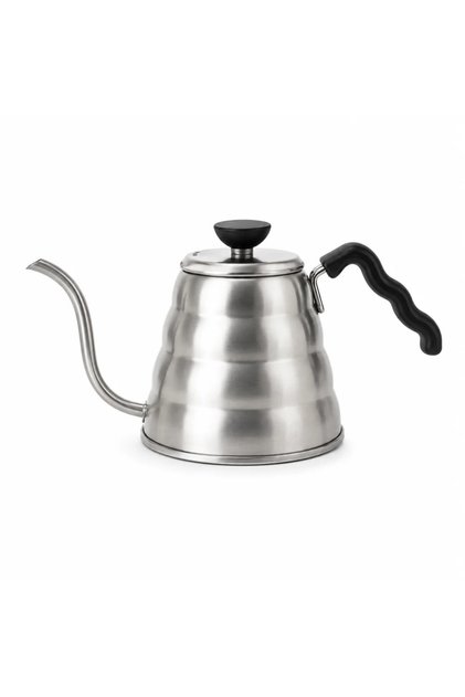 ابريق قهوة فضي مع معيار