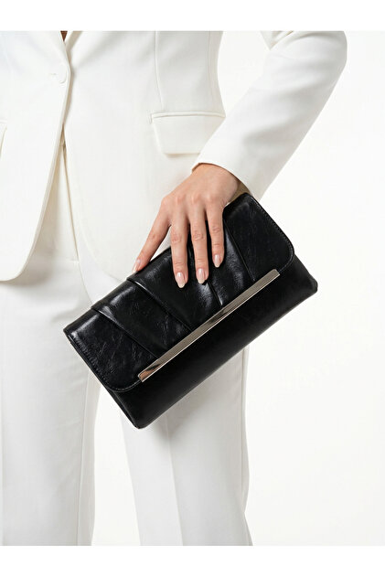 Women's Shiny Portfolio Clutch Bag