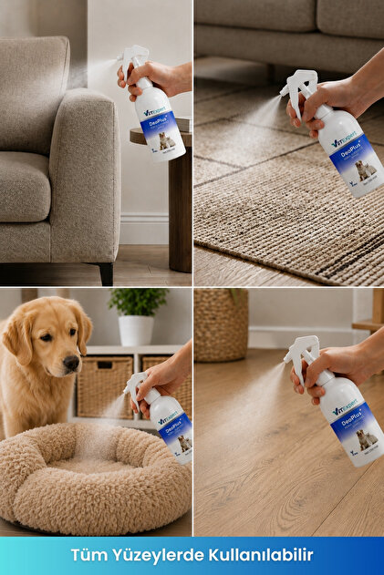 【新品、タグ付】Vanity Pet 　Check Flower Sweat Vitexpert Köpek İdrar Tuvalet Çişi Koku Giderici Leke Çıkarıcı Çok