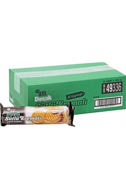 Burçak Milky Creamy Oatmeal Biscuit 100 Gr. X 12 Pieces
