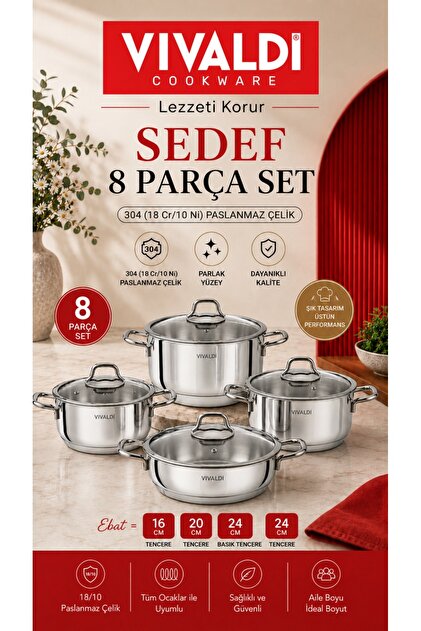 Vivaldi Çelik Defne Sahan set - Fiyatı, Yorumları