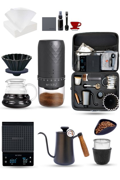 V60 Coffee Maker 14-in-1 Set with Coffee Tool Bag