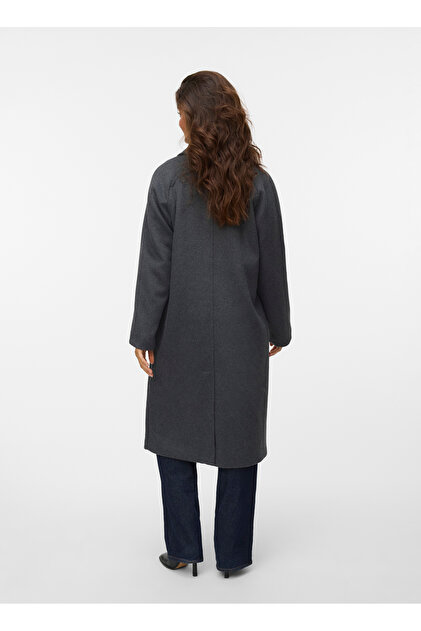 Vero Moda Gri Kadın Mont VMHARPER LONG WOOL COAT GA NOOS - Fiyatı