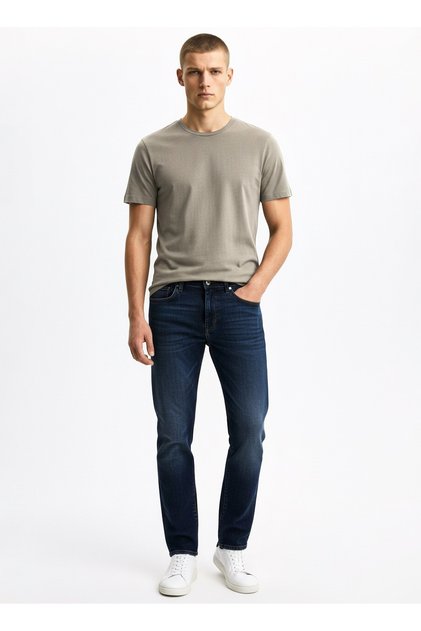 Tricou bărbătesc kaki cu croială normală CLASSIC ESSENTIAL TEE