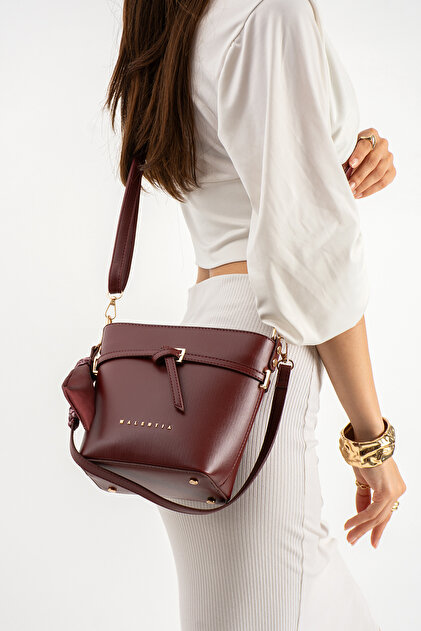 Burgundy Scarf Women's Shoulder Bag Handbag Crossbody Bag