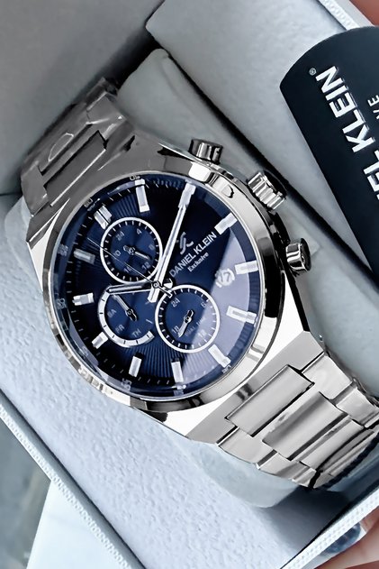 Men's Wristwatch 3 Atm Water Resistant Silver Color Steel Band Cbk2029Bkx
