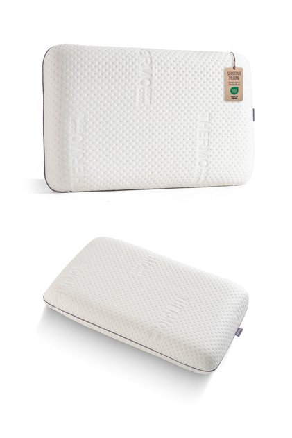 Visco Orthopedic Responsive (Sensitive Pillow) Pillow with Neck Support, 70X40X15 Cm, White
