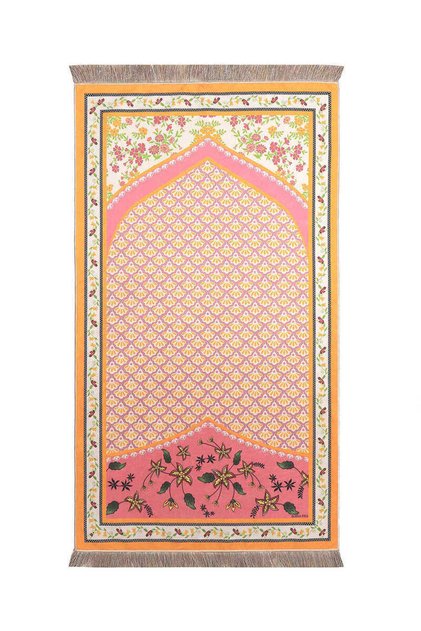 Pink Velvet Rug Prayer Rug