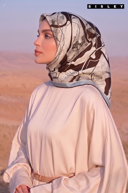 وشاح حرير ساتان-2043-90*90