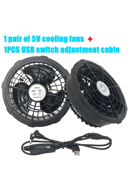 1 pair 5V Fan 5/12V Cooling Fan Fo Air Conditioner Vest Air Conditioning Clothing Wearable 5V Cool F