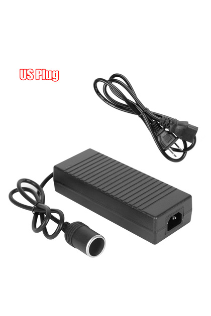 US Supply Lighter EU US UK Plug Cigarette Lighter Converter 110V/ 220V to 12V 15A Power Adapter AC/D