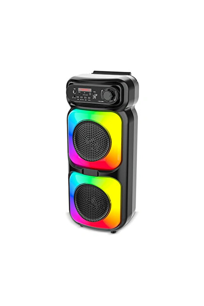 Преносима Bluetooth колонка ZQS 4273M - Безжична колонка с микрофон, LED светлини и FM радио