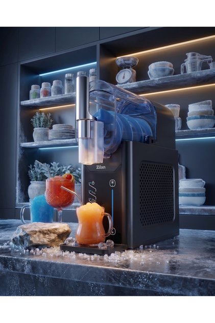 Aparat pentru înghețată și granita ZLN4819, 5 moduri de preparare, capacitate 2L, Silențios, putere 200W