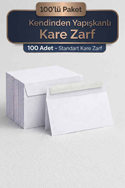 Düğün, Para Takı Zarfı Ağzı Yapışkanlı 100 Adet