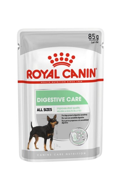 Hrană umedă pentru câini adulți, paște pentru îngrijirea digestivă, pachet 12 x 85 g