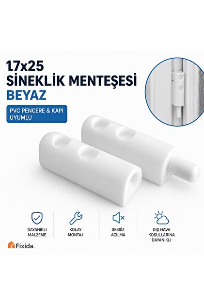 Fixida 17x25 Sineklik Menteşe Beyaz Renk 20'li - Fiyatı, Yorumları
