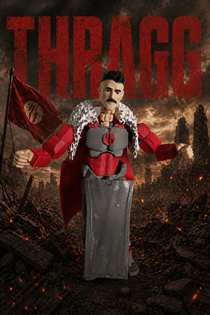 Invincible Thragg Tüm Eklemleri Hareketli Robot Dummy Aksiyon Figür Oyuncak Titan 13