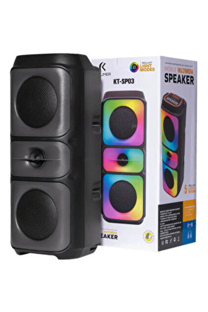Torima Bluetooth Hoparlör Rgb Işıklı Mikrofonlu Taşınabilir Parti