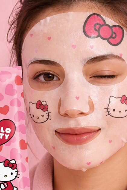 Hello Kitty X Dekomus Licensed Paper Facial Care Mask with Dekomus