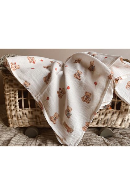 Muslin Baby Blanket-Multi-Purpose Blanket (90X90Cm)