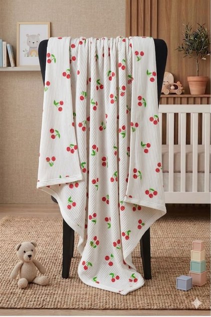 Double Layer Economical 80X90 Fabric Baby Blanket