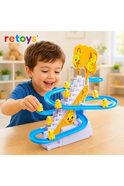 Retoys 9 Ördekli Small Duck Döndolaş Ördekler Müzikli Işıklı