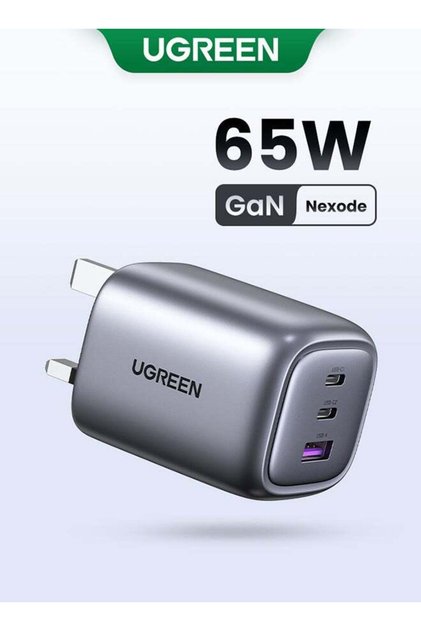 شاحن USB سريع قابل للطي بقوة 65 واط، شاحن حائط بثلاثة منافذ من نوع C لأجهزة الكمبيوتر المحمولة والأجهزة اللوحية والهواتف