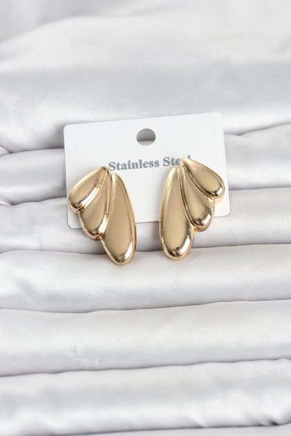 316L Steel Gold Color Vintage Women's Earrings