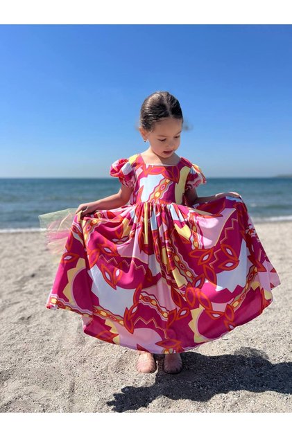 Belmando Fabric Lined Girls' Dress