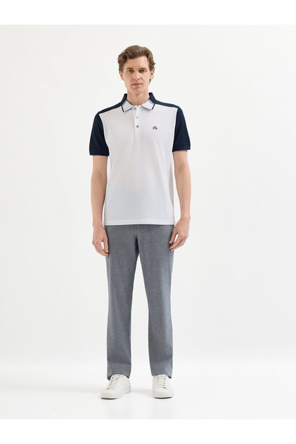 Beyaz T-Shirt-Polo Yaka Tişört