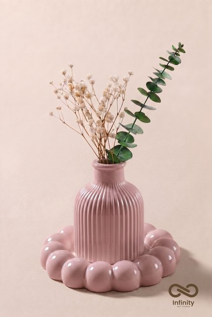 Mineral Beton Pinterest İskandinav Vazo Bubble Set • Vernikli • El Yapımı • Blanc