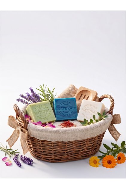 Alovera,Ocean,Coconut Herbal Soap 3-Pack