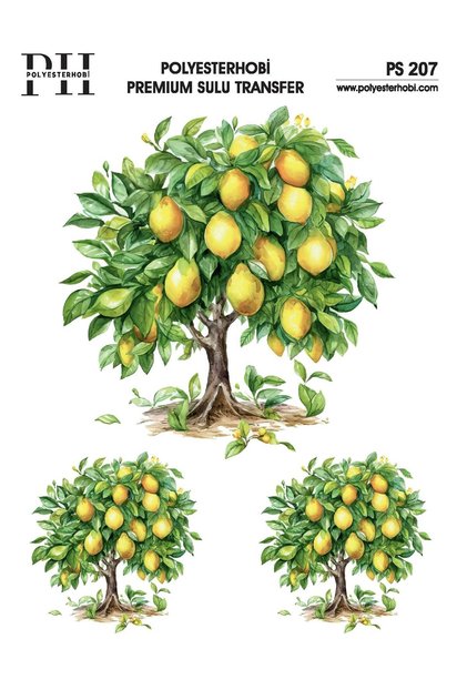 Premium Water Transfer 25X35 cm Lemon Tree Patterned Ps 207