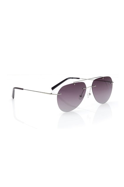 Polarized Sunglasses Silver Frame Purple Mirror Lens 59mm - R058PR3PV