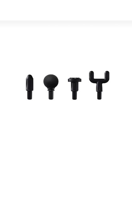 جهاز مساج وتدليك الجسم الاحترافي (Massage Hammer) مع 4 رؤوس ومقبض قابل للتعديل