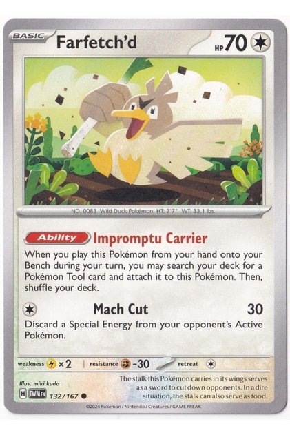 Farfetch'D 132/167 - Twilight Masquerade - Card (Mint)
