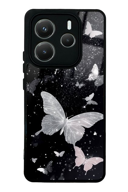 Xiaomi Redmi Note 14 5g Butterfly Design Glossy Phone Case