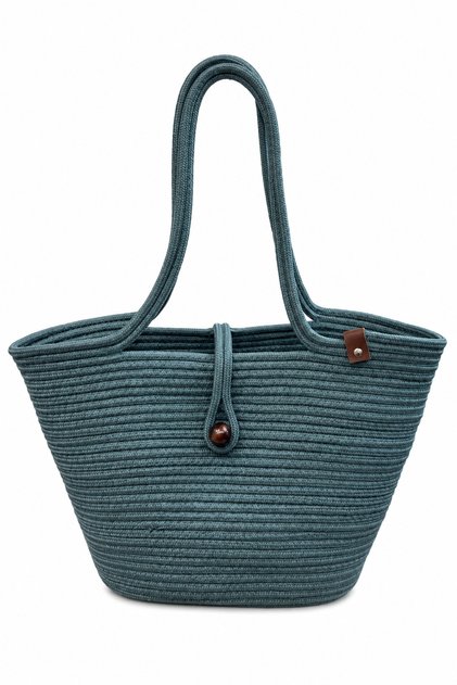 Havana Beaded Nature-Respectful Straw Jute Beach Bag - Contribute to Your Style and the World!