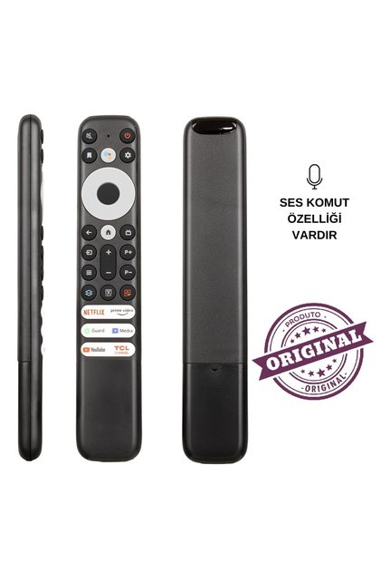 (ORJiNAL SES KOMUTLU) TCL RC902V RMR1 -21BN NETFLIX-PRIME VIDEO-GUARD-MEDIA-YOUTUBE TUŞLU LCD LED T