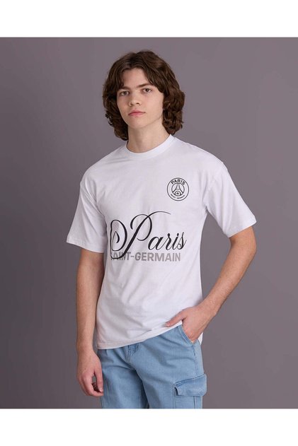 Senior Boys White PSG T-Shirt