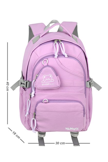 Waddell Imported Quality Waterproof Luxury Primary and Secondary School Backpack with Wallet Gift-26916
