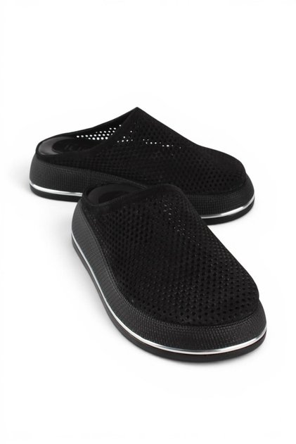 Maura Genuine Leather Suede Perforated Thick Sole Women's Slippers