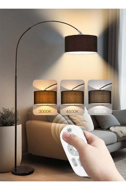3-Color LED Floor Lamp, Nordic Simple Light, Modern Eye-protecting Vertical Standing