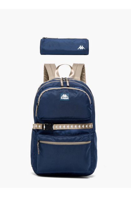 Solid 2-Piece School Backpack Set for Kids 13 Years+ with Pencil Pouch