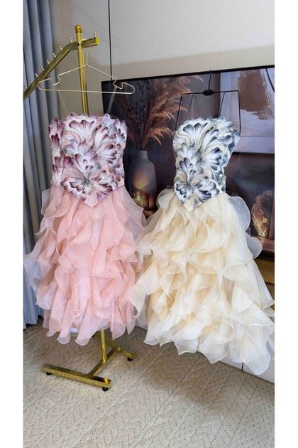 Two-Tone Dress for Young People, Evening Gown