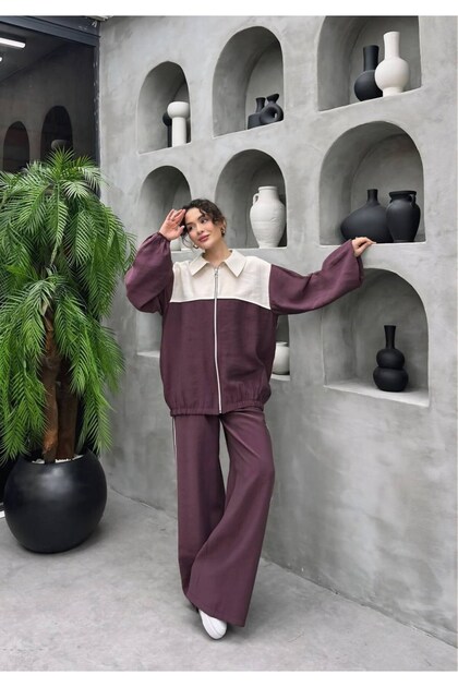 Natura Premium Quality Tncl Fabric Oversize Jacket and Two-Piece Set - Hijab Compatible
