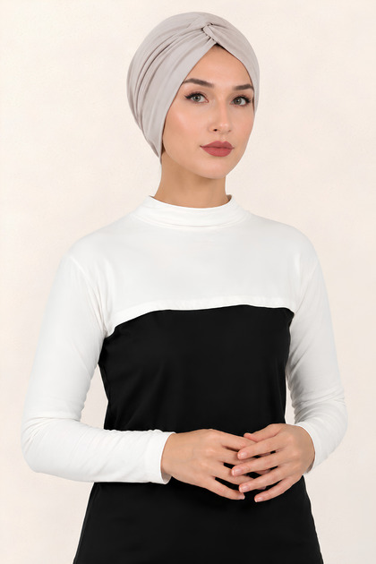 White Hijab Neck Collar Sleeveless Bolero Crop | Long Sleeve Hijab Crop Body | Flexible Comfortable Crop Bolero | Casual Sportswear Hijab Tops